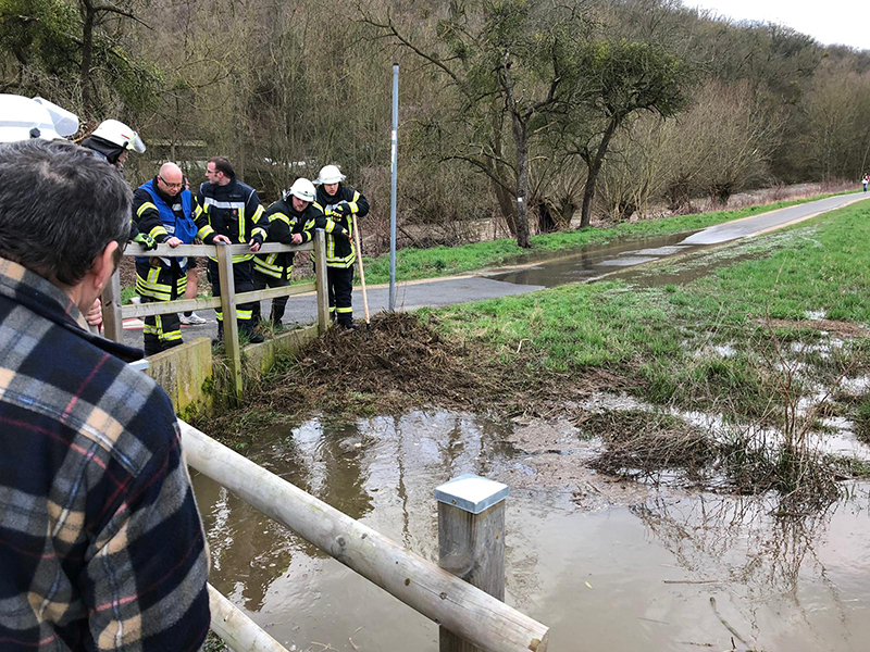16.03.2019 - Sperrung Ahrbrücke am Schwanenteich