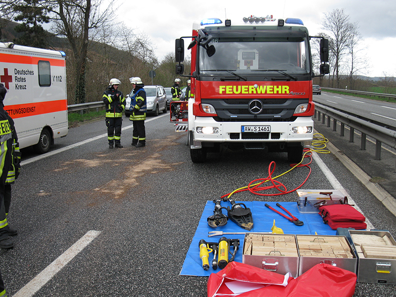 25.03.2019 - Schwerer Verkehrsunfall auf der B9